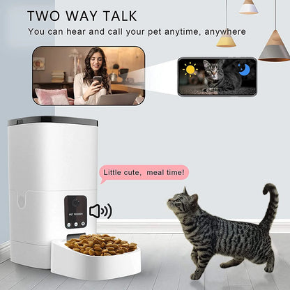 Automatic Pet Feeder with Camera & App Control