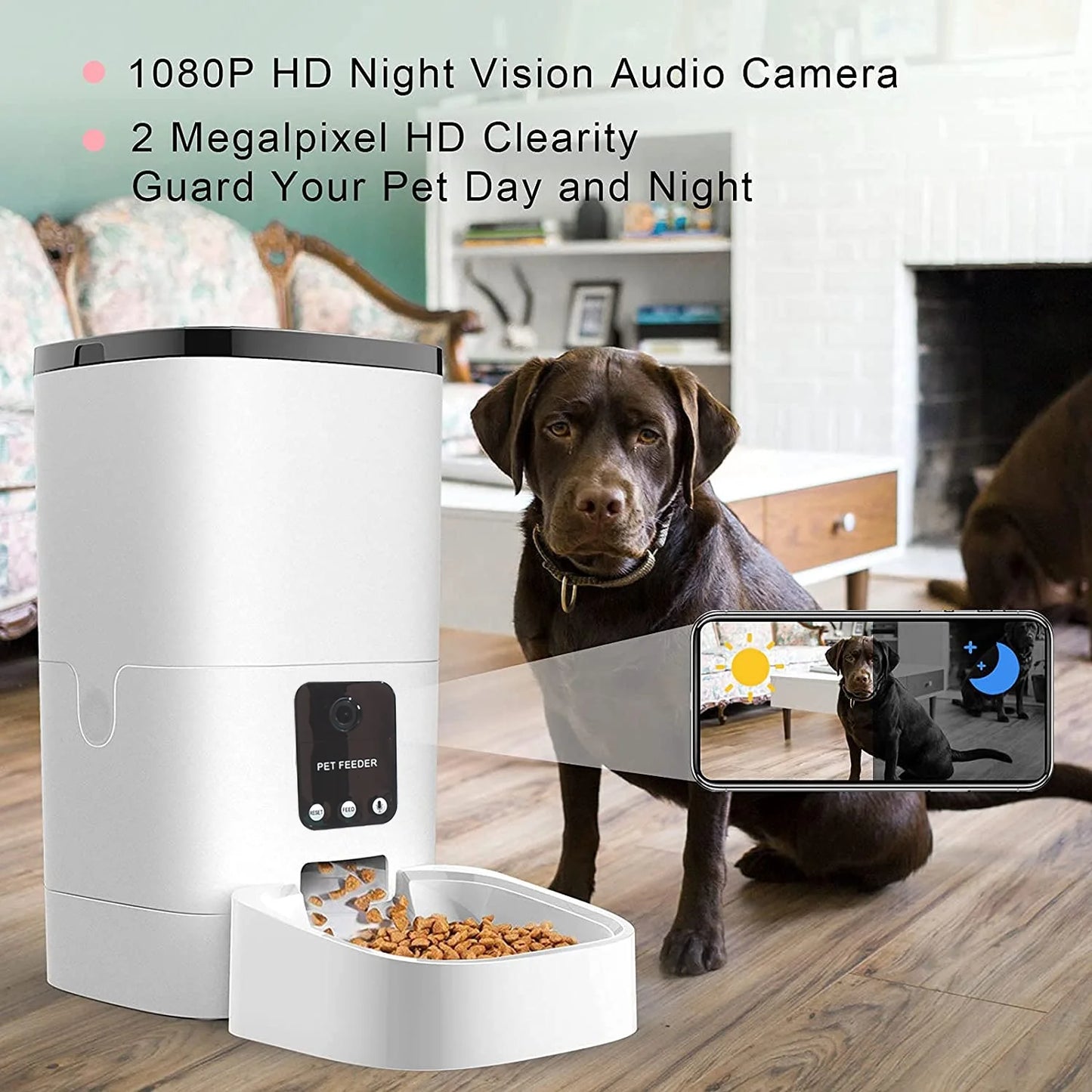 Automatic Pet Feeder with Camera & App Control