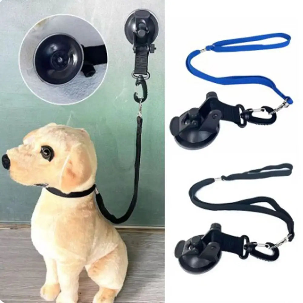 Adjustable Collar Dog Bathing Fixer with Buckle Tether Pet Grooming Restraint Leash Strong Suction Cup Harness Dog Table Sling