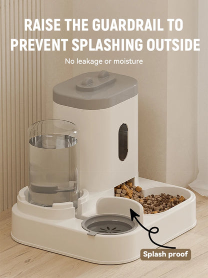 New Automatic Cat Feeding and Water Dispenser Automatic Feeder Water Troughs for Cats Feeding&Watering Supplies Pet Accessories