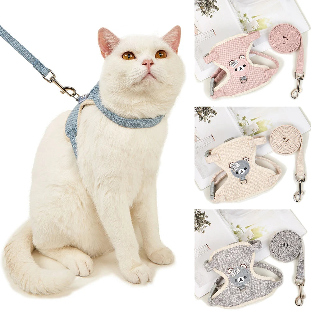 Cute Dog Strap Leash Small Pet Cat Bunny Collar Chest Strap Dog Rope Maltese Chihuahua Puppy Leash Ultra Small Pet Harness New