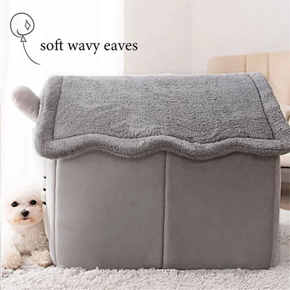 Cat/Dog Bed Removableand Washable Foldable Pet Sleepping Bed Cat House Kennel for Dog House Indoor Cat Nest S