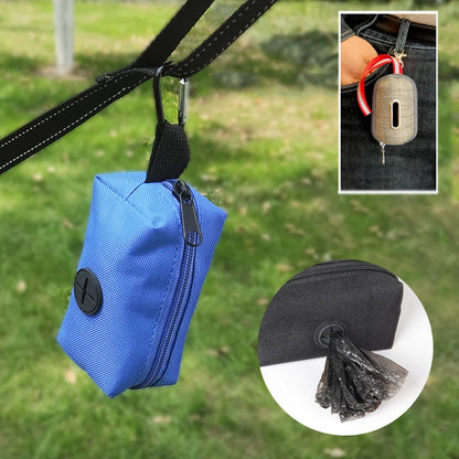 Dog Poop Bag Carrier Portable Pet Waste Bag Dispenser Outdoor Walking Dog Garbage Holder Dispenser Cleaning Supplies