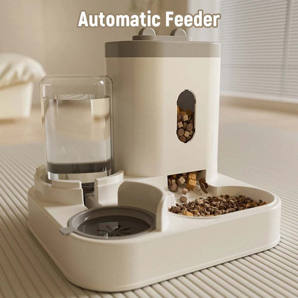 Automatic Cat Feeding and Water Dispenser Automatic Feeder Water Troughs for Cats Feeding&Watering Supplies Pet Accessories