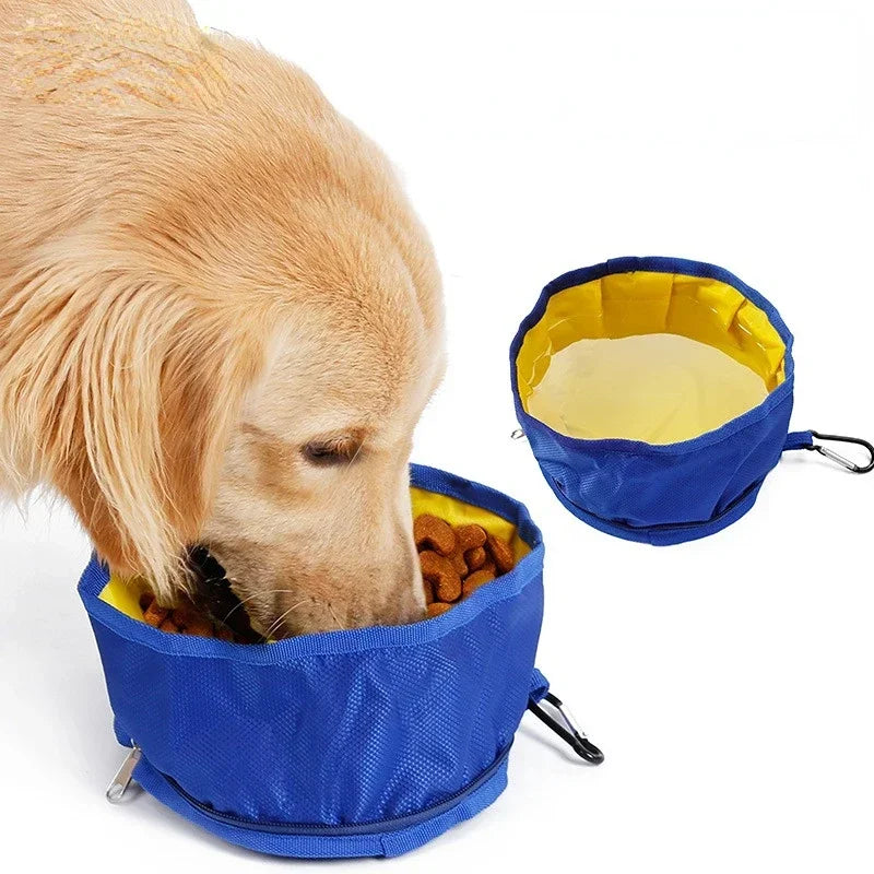 Portable Pet Dog Water Food Feeder Bowl Collapsible Feeding Watering Dish for Dog Puppy Cat Outdoor Folding Bowl Pet Supplies