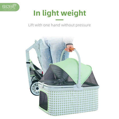 Cat Dog Easy Walk Folding Travel Carrier Carriage Pet Stroller Small And Middle Pet Is Suitable