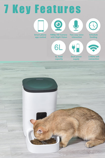 Automatic Pet Feeder with Camera & App Control